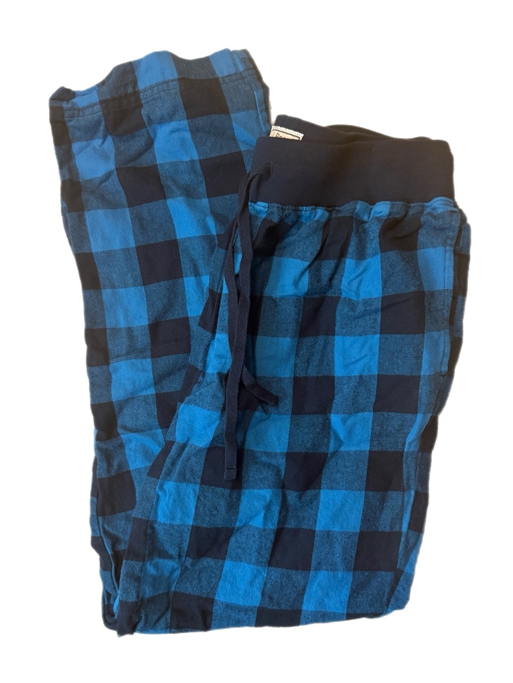 L.L. Bean Blue and Black Buffalo Plaid Women's Pajama Pants